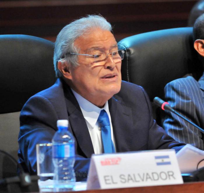 X Aniversario del ALBA-TCP. Presidente del El Salvador, Salvador Sánchez Cerén