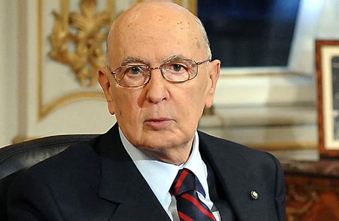 Giorgio Napolitano, presidente de Italia.