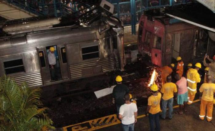 accidente de trenes en Brasil