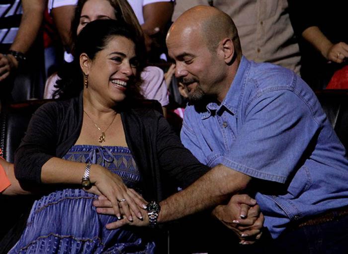 Adriana y Gerardo en el concierto de Silvio Rodríguez