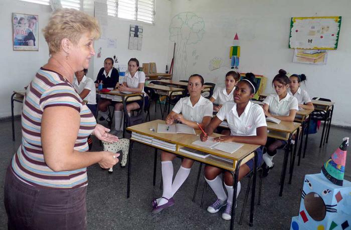 Clases en la Escuela Pedagógica de Pinar del Río
