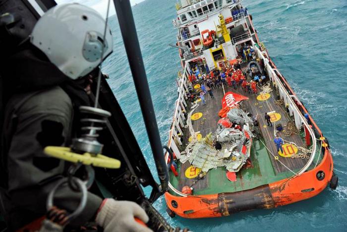 restos del avión de AirAsia 