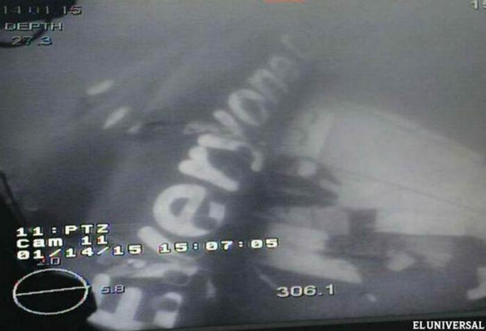 fuselaje del avión de AirAsia