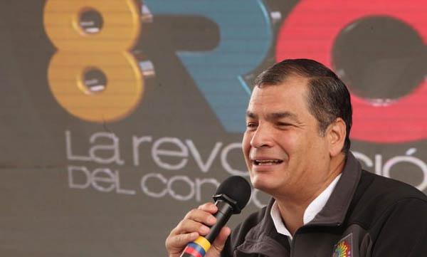 Correa en su sabatino informe a la nación