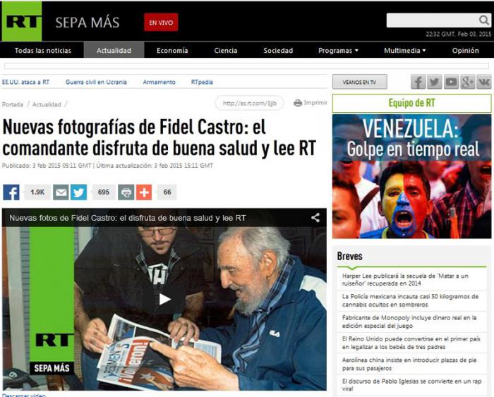 repercusiones fotos de fidel