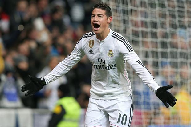 James Rodríguez anotó el primer gol del equipo merengue