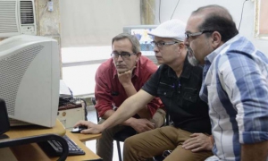 Actores de La otra esquina en entrevista online