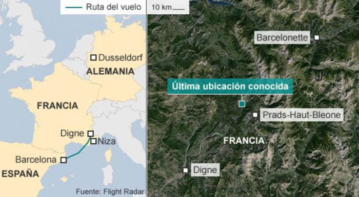 Búsqueda y recuperación del avión de Germanwings 
