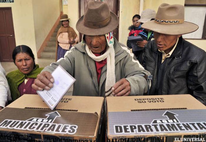 comicios regionales en Bolivia