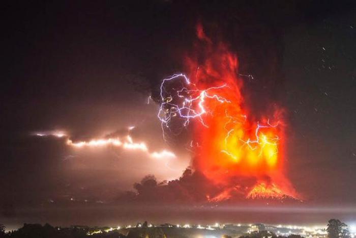 Volcán Calbuco en Chile 
