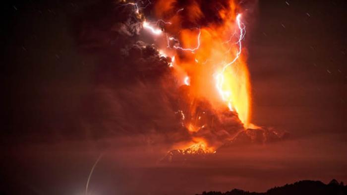 Volcán Calbuco en Chile 
