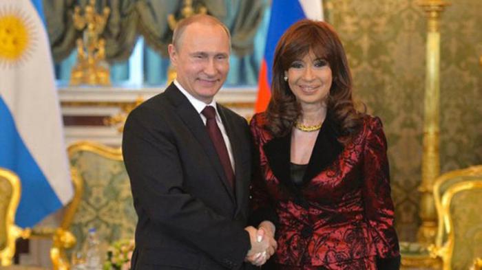 Vladimir Putin y Cristina Fernández