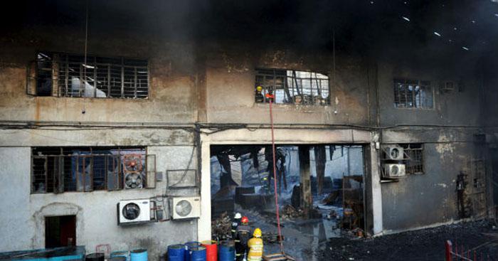 Incendio en Filipinas