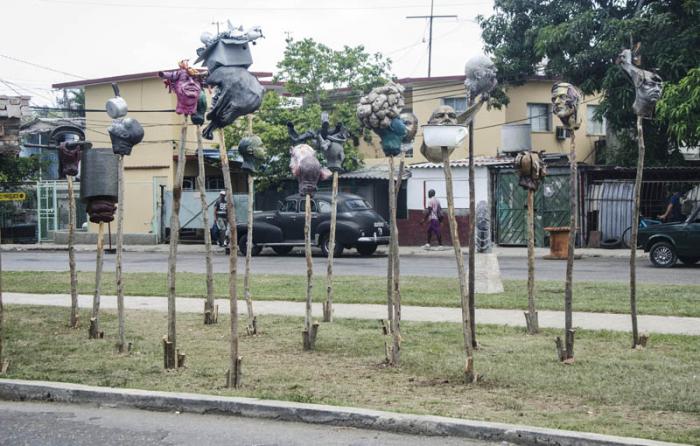 Obra expuesta en el barrio Romerillo.