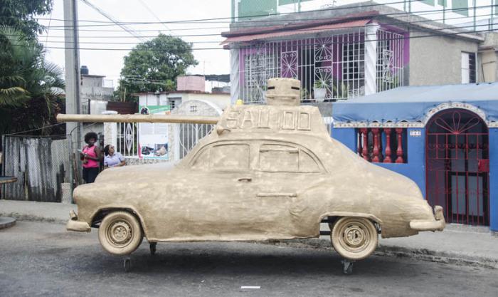 Obra expuesta en el barrio Romerillo.