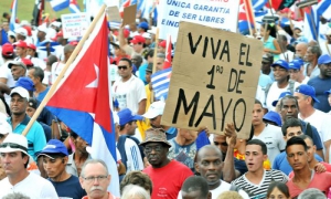 Desfile por el primero de Mayo