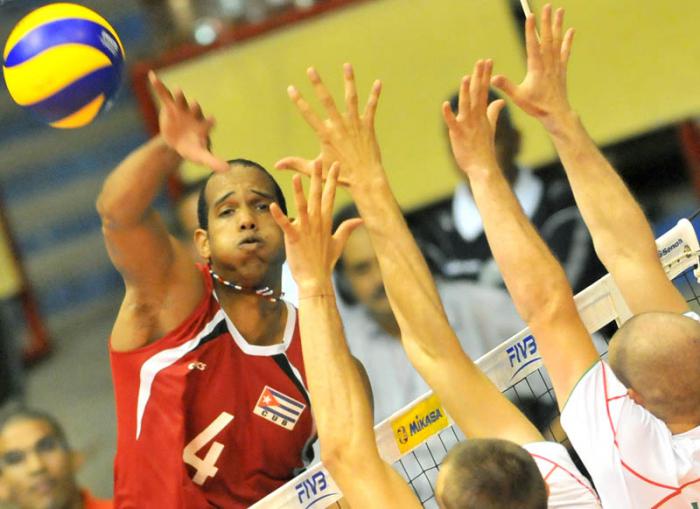 Voli Liga Mundial 2015 jugadas defensa Jimenez