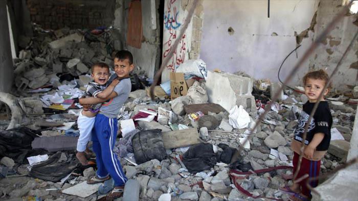 niños en gaza
