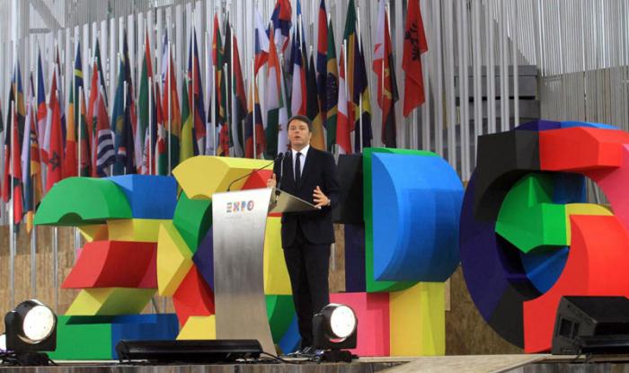 El primer ministro italiano Matteo Renzi dejó inaugurada la Expo Milán 2015 y significó: 