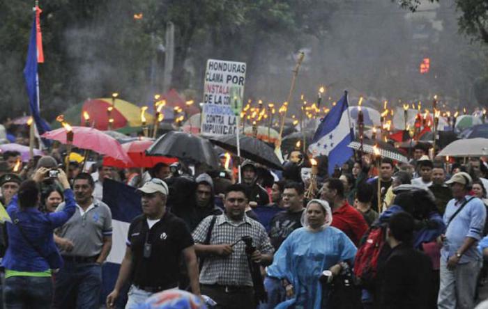 Protestas en Honduras contra la corrupción