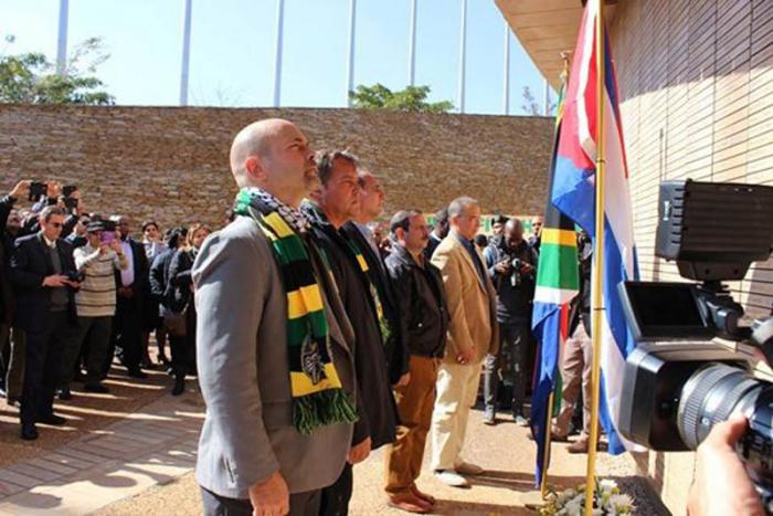 Los Cinco visitaron el Freedom Park, Sudáfrica