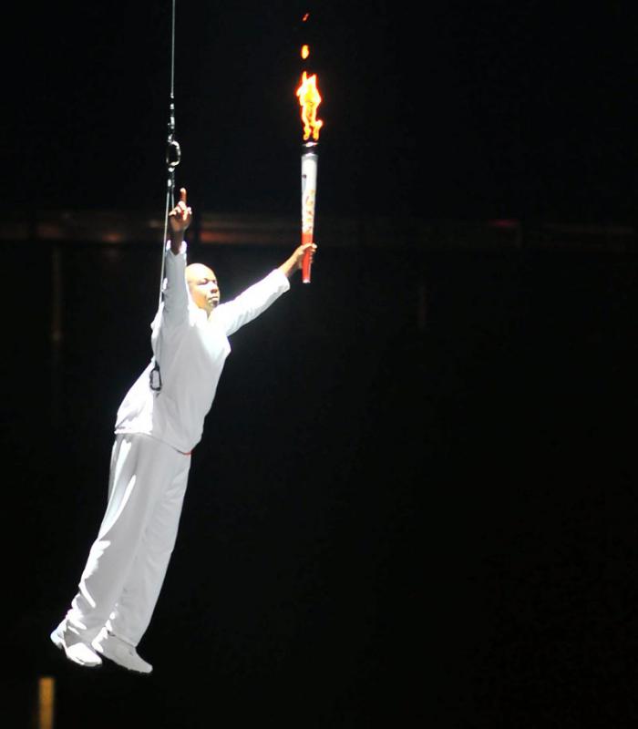 inaguracion de los juegos panamericanos toronto 2015 antorcha