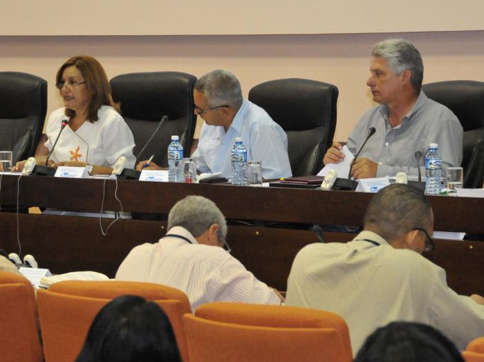Miguel Díaz-Canel participó en los debates de la comisión de Educación, Cultura, Ciencia, Tecnología y Medio Ambiente