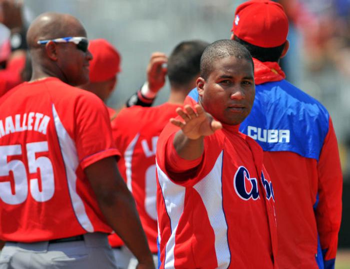 Beisbol Panamericano juego enttre los equipos de cuba vs colombia jequipo cuba Alfredo Despaigne