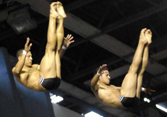 V olimpiada del deporte cubano, clavado Sincro José A. Guerra y Jeinkler Ernesto Aguirre Manso