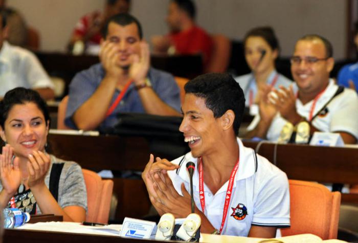 X Congreso de la UJC en el Palacio de Convenciones de La Habana