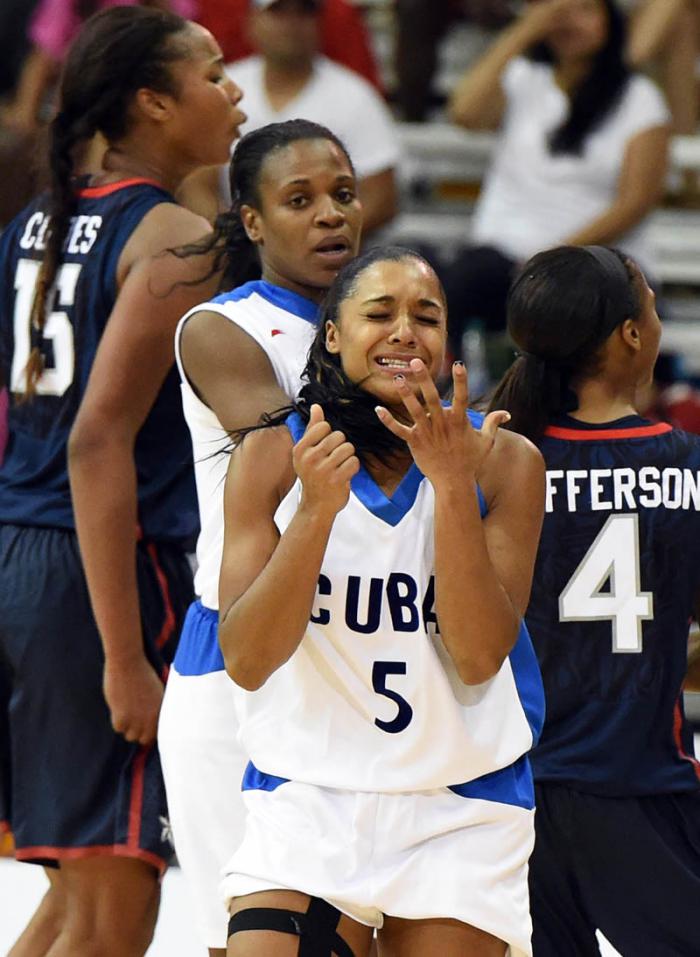 Baloncesto Pana F cuba vs eeuu semifinal ganan los eeuu 65 x 64 Ineidis casanova