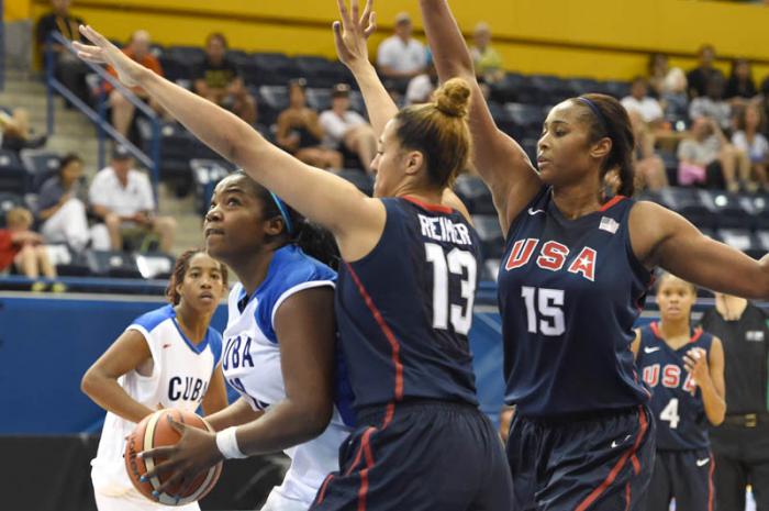 Baloncesto Pana F cuba vs eeuu semifinal ganan los eeuu 65 x 64 Clenia Noblet
