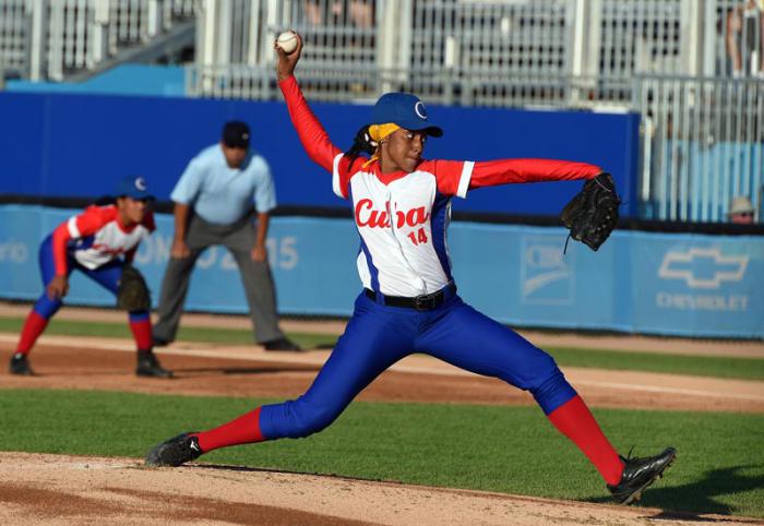 Beisbol femenino por primera vez en la hisroria en los juegos panamericanos cuba vs canada