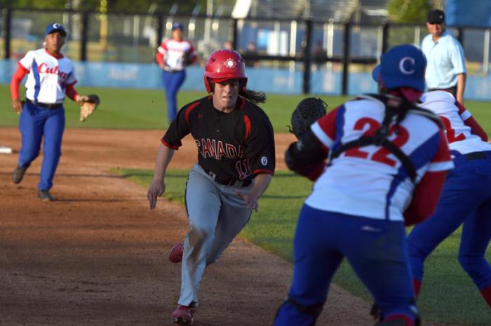 Beisbol femenino por primera vez en la hisroria en los juegos panamericanos cuba vs canada