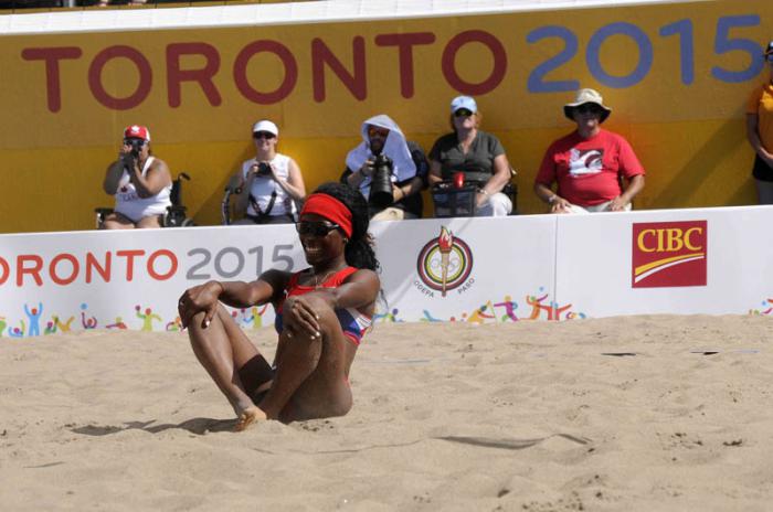 CANADÁ-DUPLA CUBANA DE VOLEIBOL DE PLAYA OBTIENE MEDALLA DE PLAT