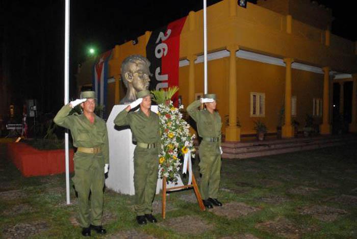 CUBA-GRANMA- CONMEMORAN EN BAYAMO EL ASALTO AL CUARTEL CARLOS MA