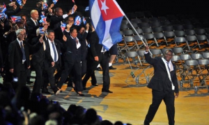 La bandera cubana en la pista inaugural de Toronto 2015 (+Fotos)