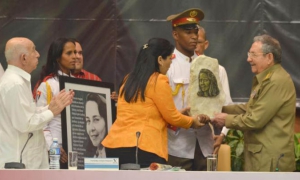 Clausura del X Congreso de la UJC.