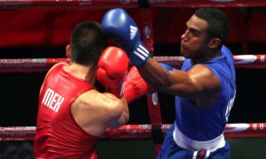 Arlen Lopez Oro en los 75 kg. Foto: Ismael Francisco/Cubadebate.