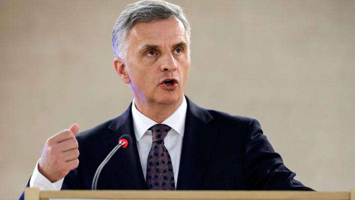 Didier Burkhalter, canciller de Suiza