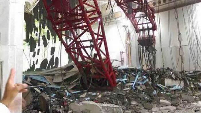 Al menos 65 muertos tras derrumbe de grúa en la Gran Mezquita de Meca