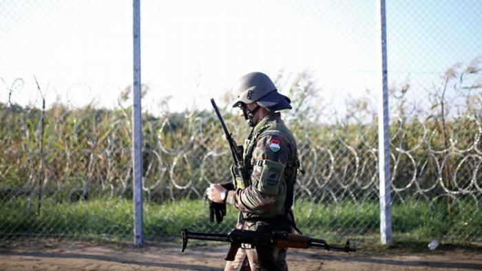frontera. Hungría. Serbia