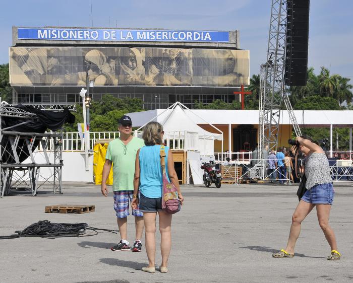 preparativos de la visita del papa