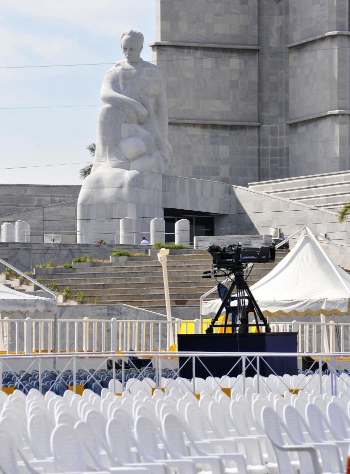preparativos de la visita del papa
