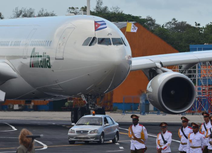Llegada del Papa Francisco a Cuba/ Recibimiento oficial
