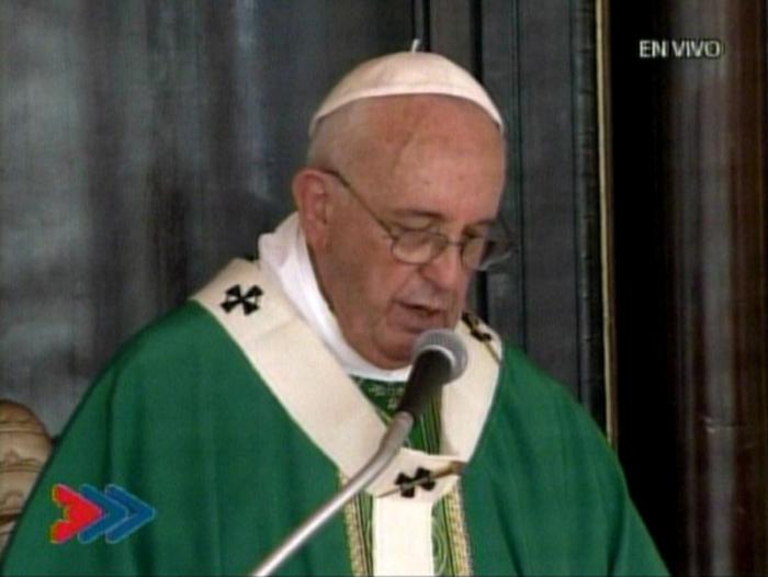Papa Francisco en la misa en La Habana