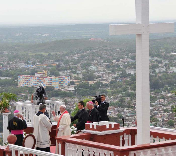 En Loma de la Cruz el Papa