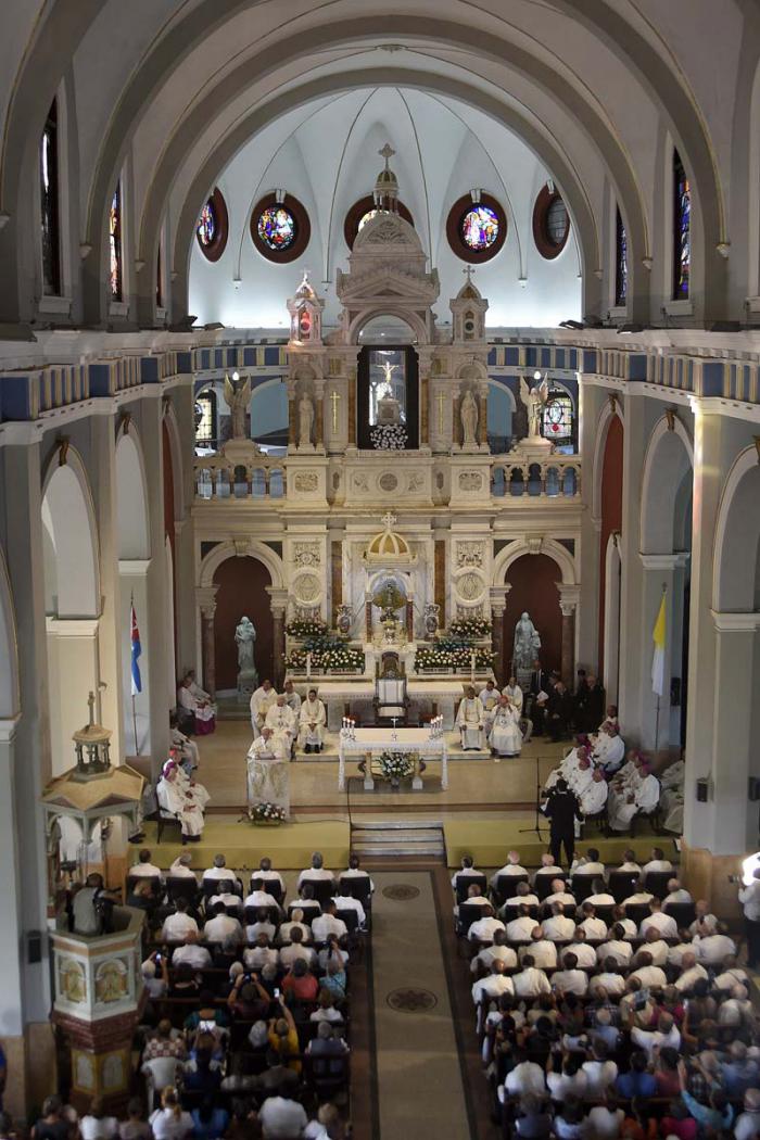 Papa Francisco en Catedral de Santiago de Cuba