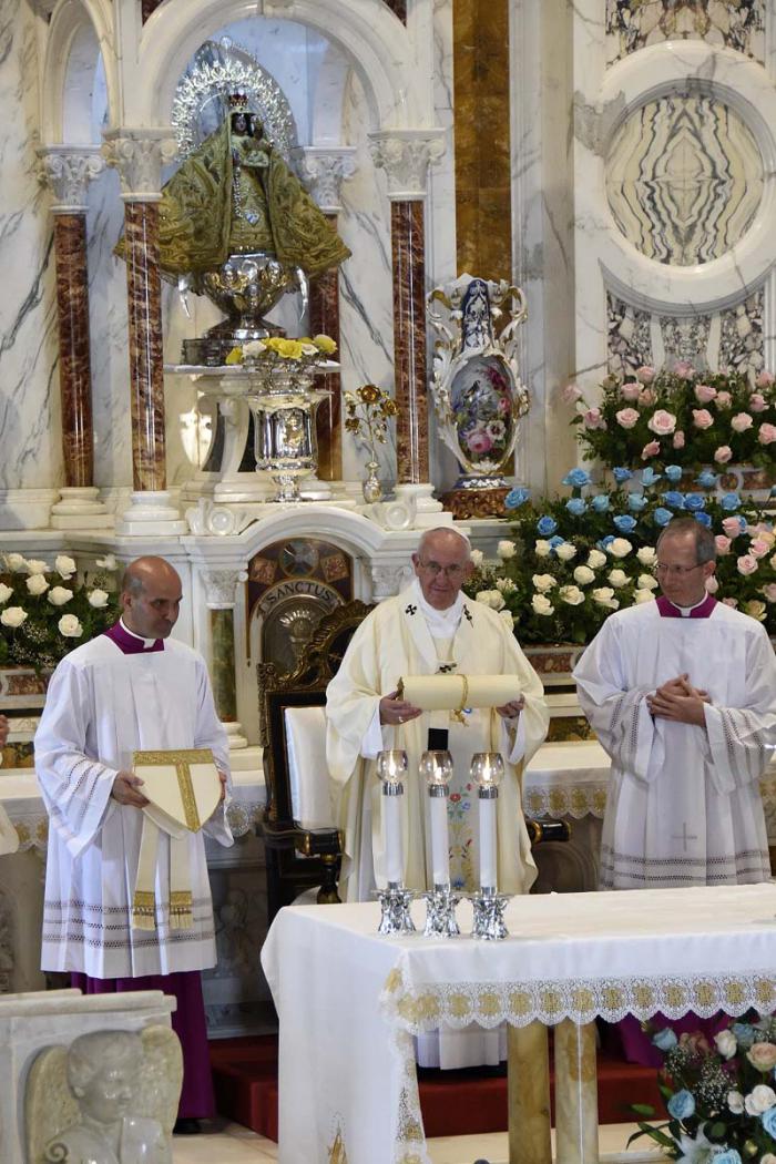 Papa Francisco en Catedral de Santiago de Cuba