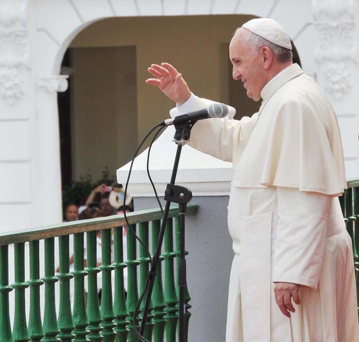 Papa Francisco en Catedral de Santiago de Cuba